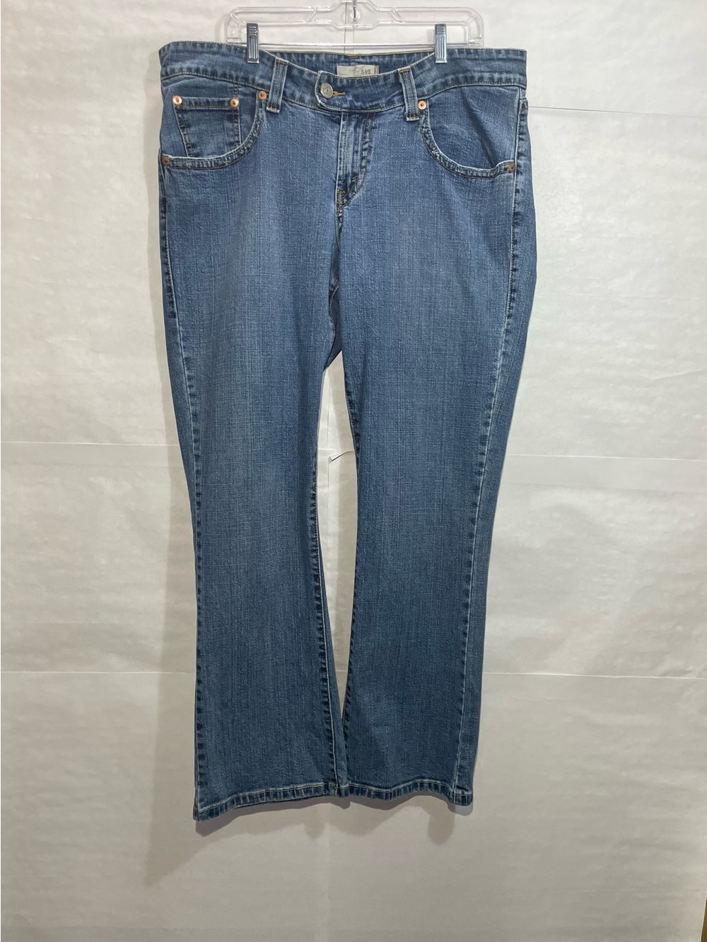 Vintage Y2K Levi's 542 Low Rise Flare Jeans Size 18 Flap Pockets GUC